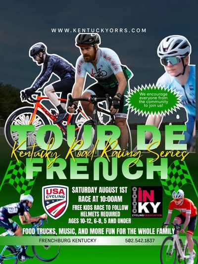 Cyclists race in the Tour de French Kentucky Road Racing Series event.