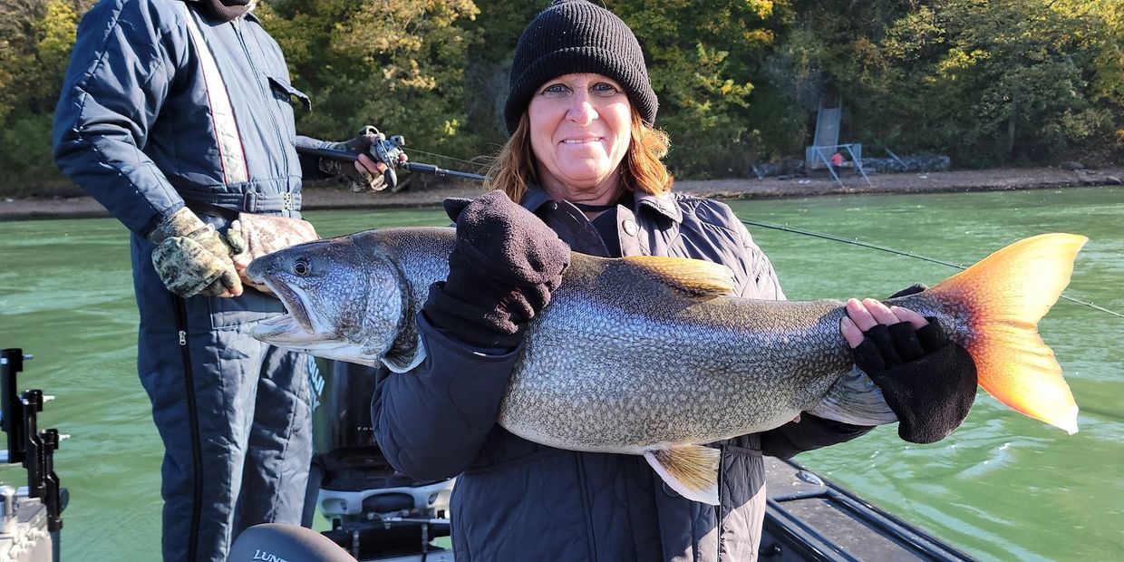 Lake trout fishing charter Niagara River