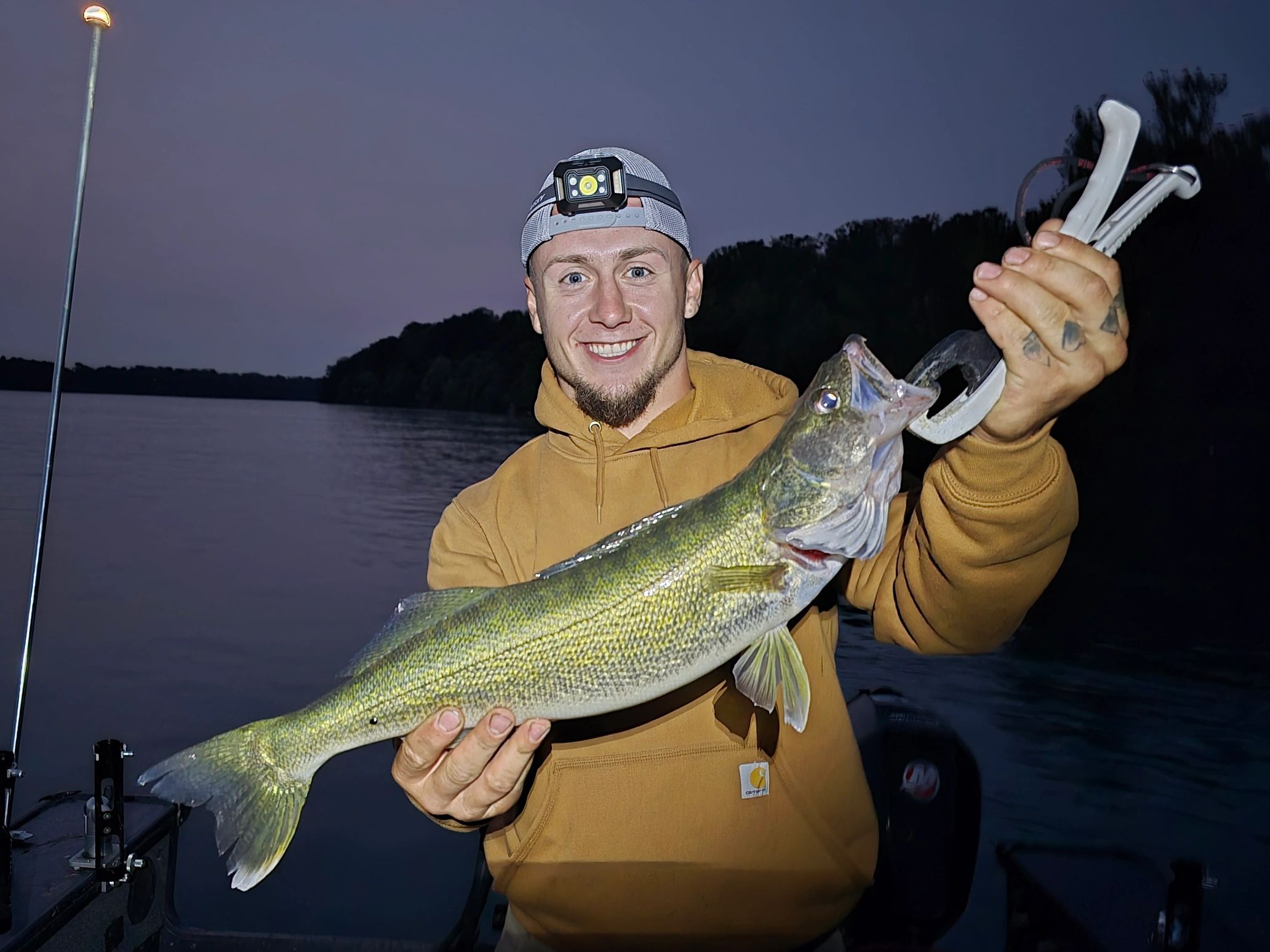 Night Walleye Fishing Charter Niagara River