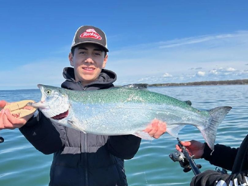 Spring Salmon Fishing Charter Lake Ontario