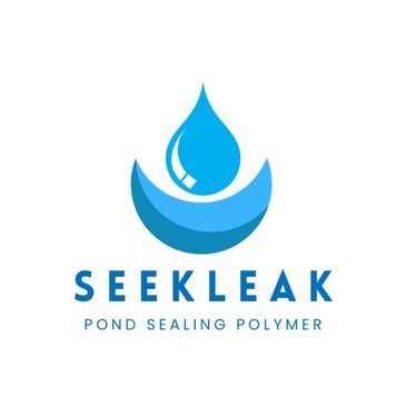 Logo for SeekLeak, a pond sealing polymer brand.