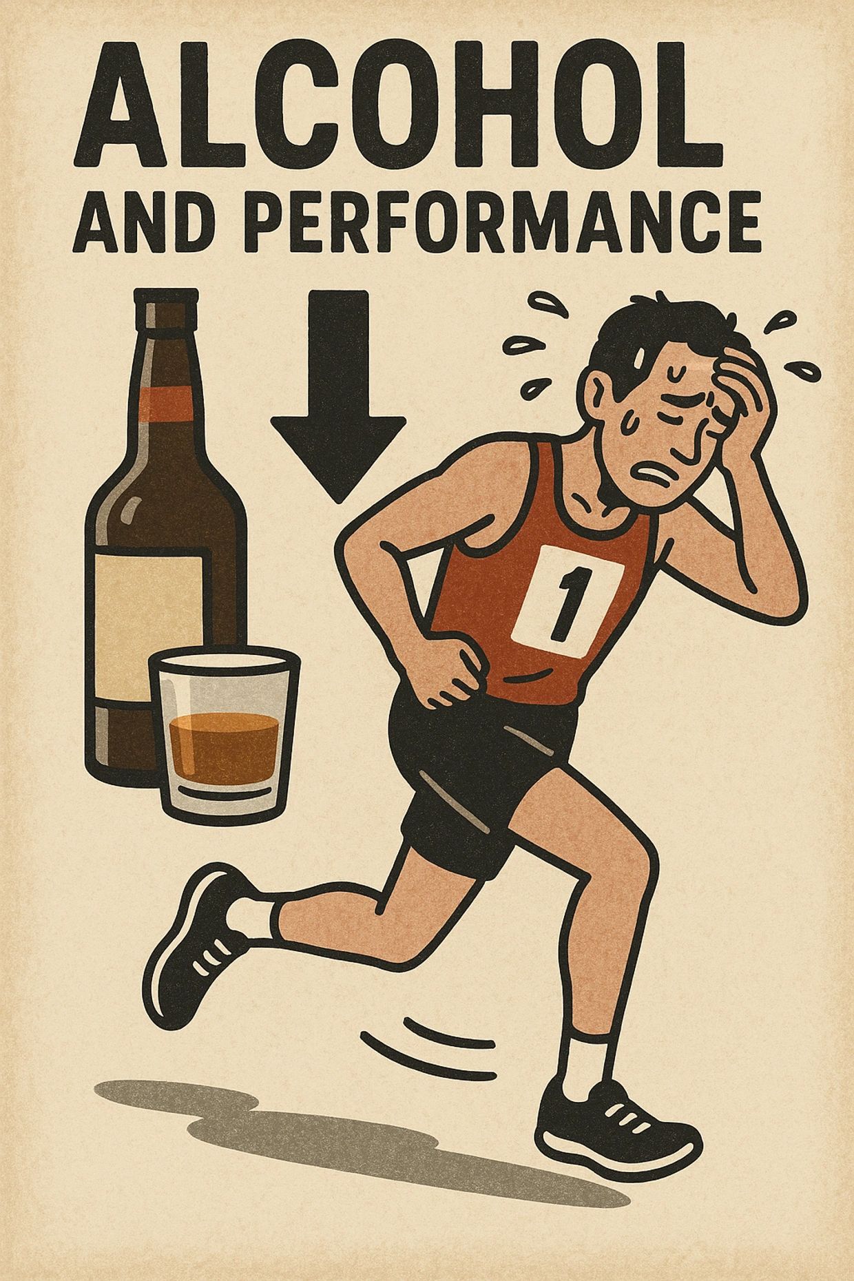 A human struggling to perform his tasks due to his alcoholism 
