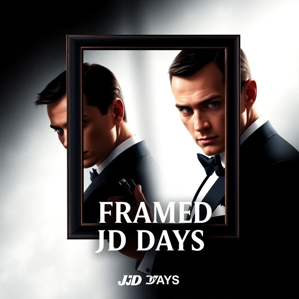 Framed James Bond type song original written for JD Days by Rod Knight 