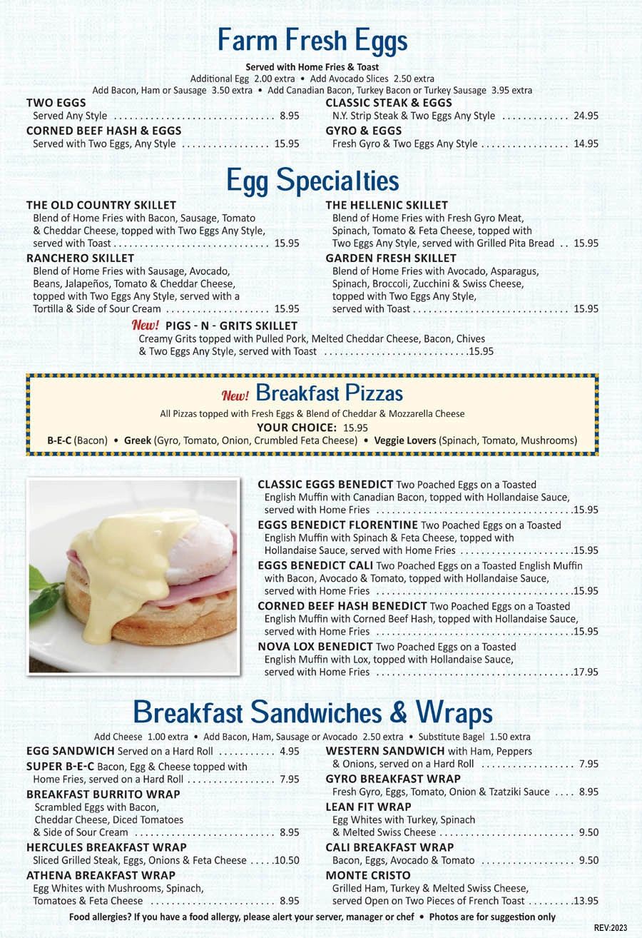 Photo Of Menu To Access Digital readable Menu click on Menu Link at top of page.