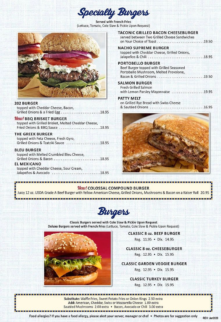 The Quick View Menu Is A Photo Of The Actual Menu. To See A Digital Computer Readable Version Please