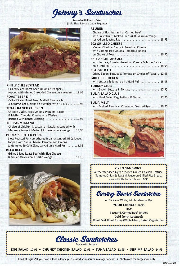 The Quick View Menu Is A Photo Of The Actual Menu. To See A Digital Computer Readable Version Please