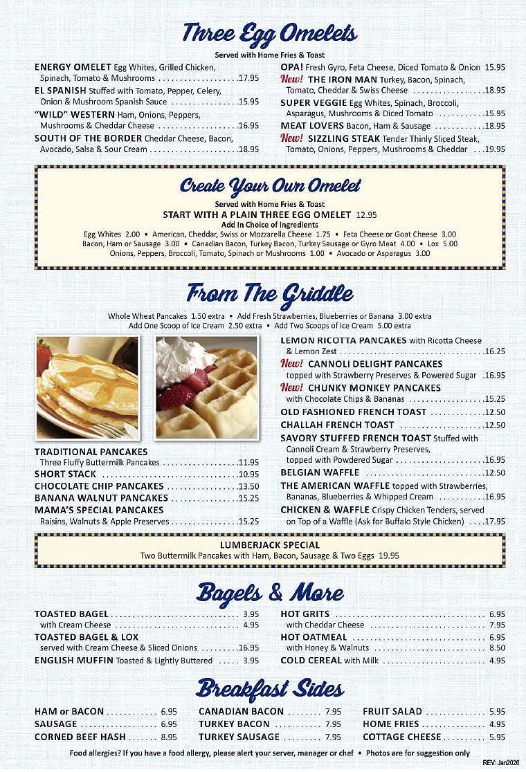 The Quick View Menu Is A Photo Of The Actual Menu. To See A Digital Computer Readable Version Please