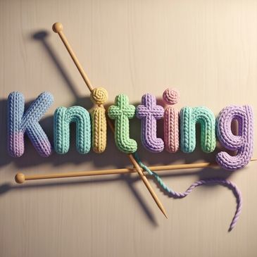 Children knitting scarves and hats at UMAI Foundation, learning patience, resilience, and creativity