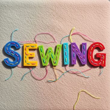 Child sewing class at UMAI Foundation — hands-on learning with sewing machines and runway projects