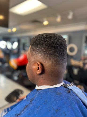 mid-fade with textured top