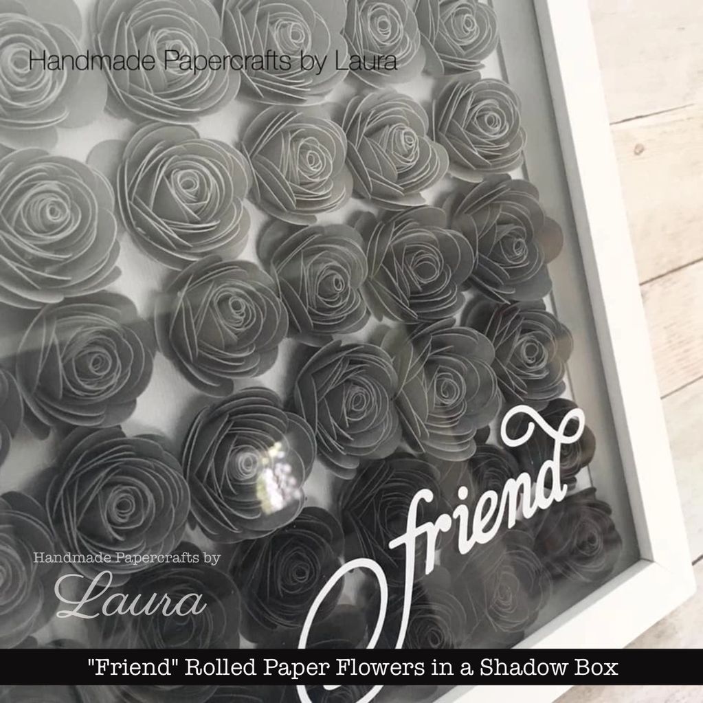 Custom Personalized Paper Flower Shadow Box Handmade Brookfield CT