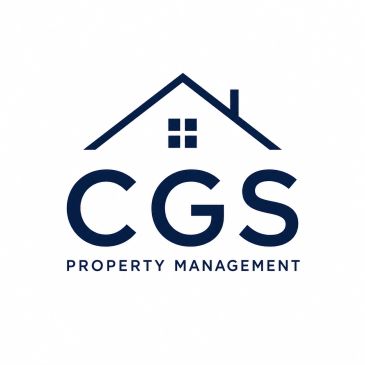 Logo for CGS Property Management with house design.