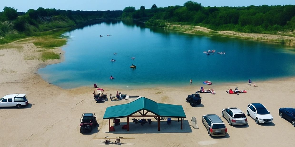 Scenic Lakeview RV and Cabins by a 5-acre lake, 45 minutes south of Winnipeg.