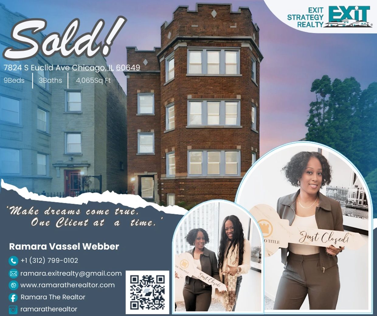 Sold property at 7824 S Euclid Ave, Chicago with expert realtor Ramara Vassel Webber.
