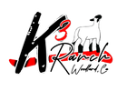 Stylized logo with the text 'K3 Art Prints' in black, white, and red.