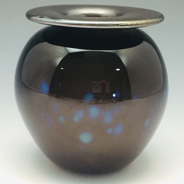 Black Bud Vase with flared lip 5
