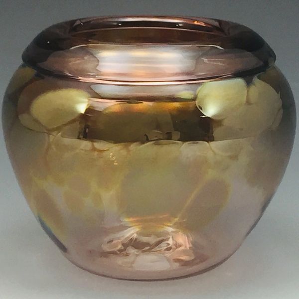 Amethyst Miniature Vase with folded lip 2