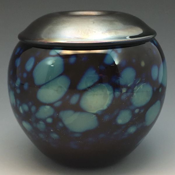 Black Bud Vase with folded lip 1