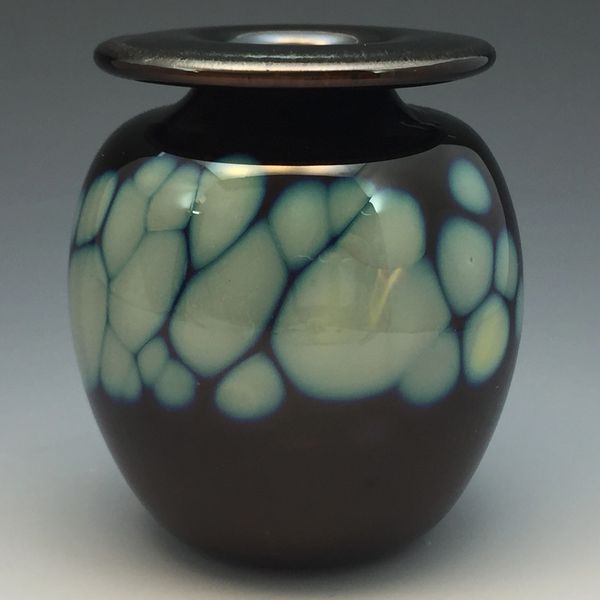 Black Bud Vase with flared lip 4