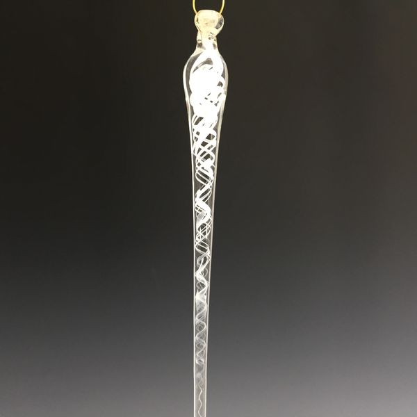 White icicle ornaments