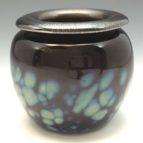 Black Miniature Vase with flared lip