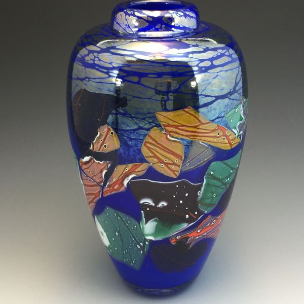 Lapis Blue Shard Vase Large 2 front