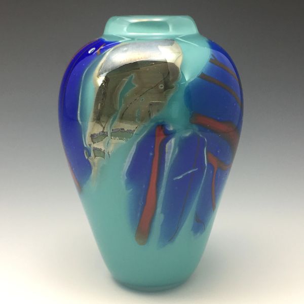 Turquoise Miniature Shard Vase front