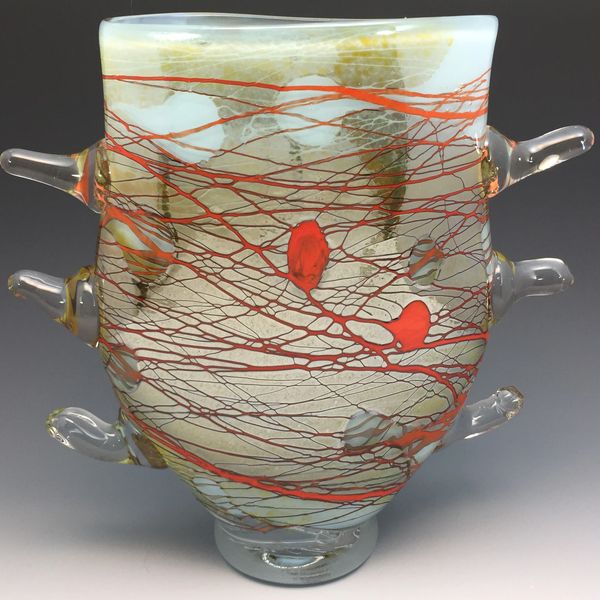 Turquoise Strata Spiky Pseudopodia Vase 2