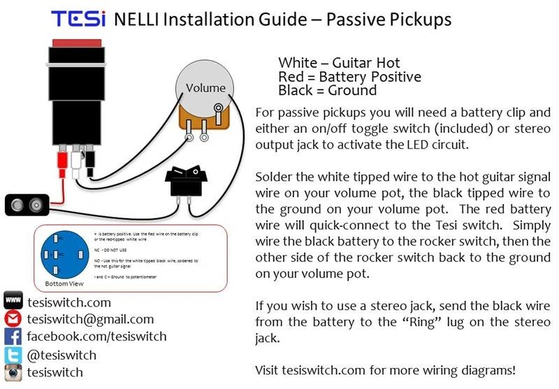 Installation | Tesi Switch | Guitar Killswitch Wiring Diagram | | Tesi Switch