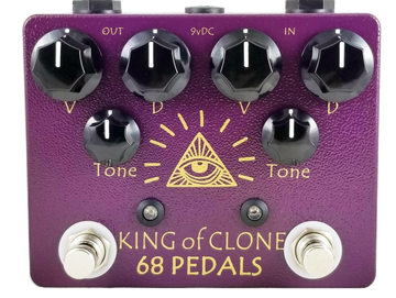 68 Pedals King of Clone Dual Overdrive Analogman King of Tone Guitar Pedal