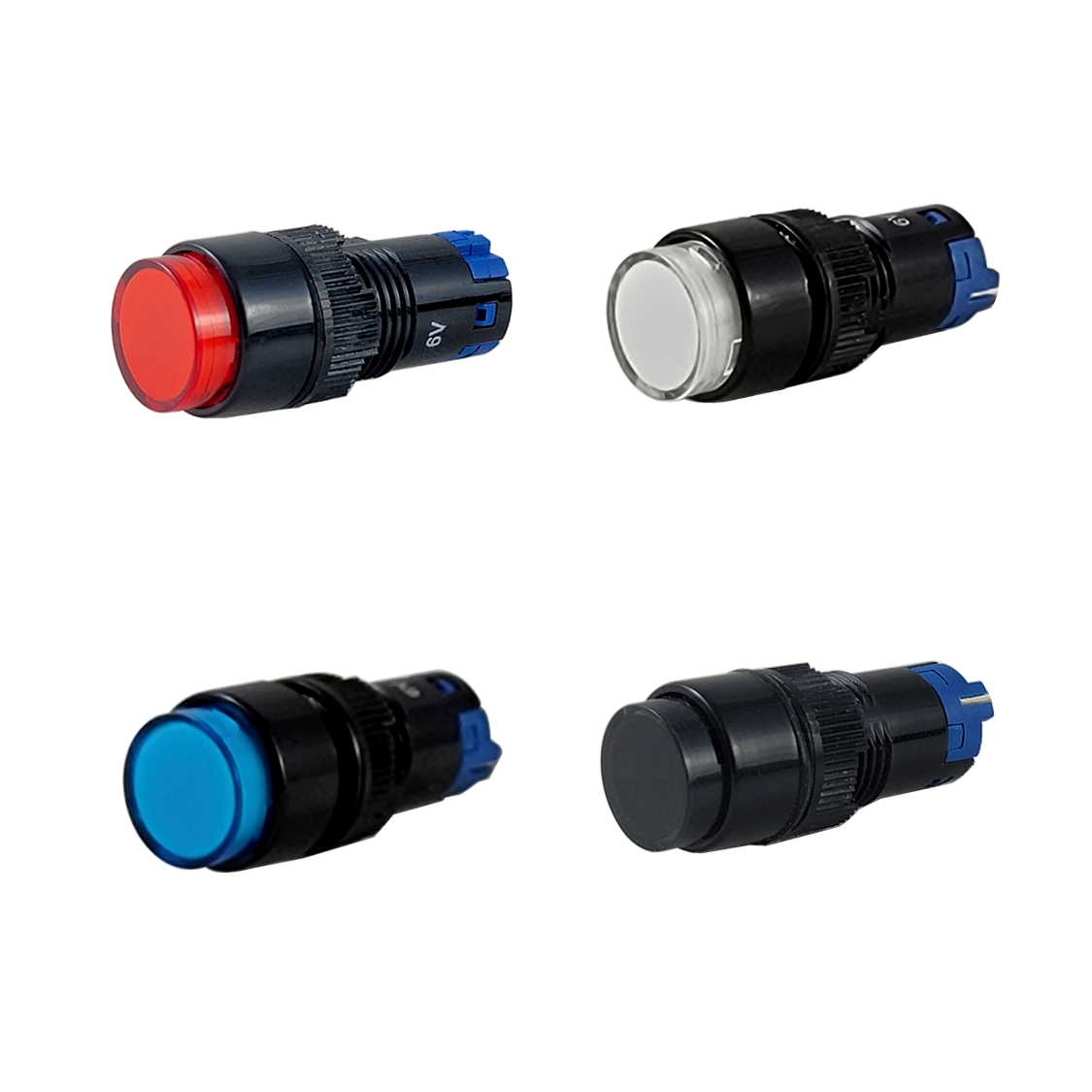 10pcs PB86 A1/A0 Pulsante Quadrato Di Ripristino Momentaneo Singal LED Lampless Tacct Swch 4 - Foto 9