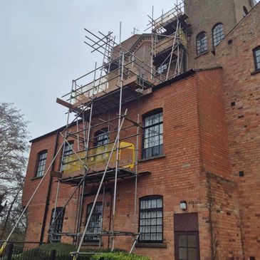 Scaffolding for roof Repairs and replacement Southwell Nottingham