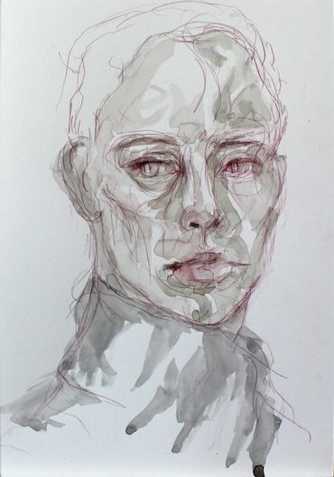 Facing the Abyss, 2021
Watercolor