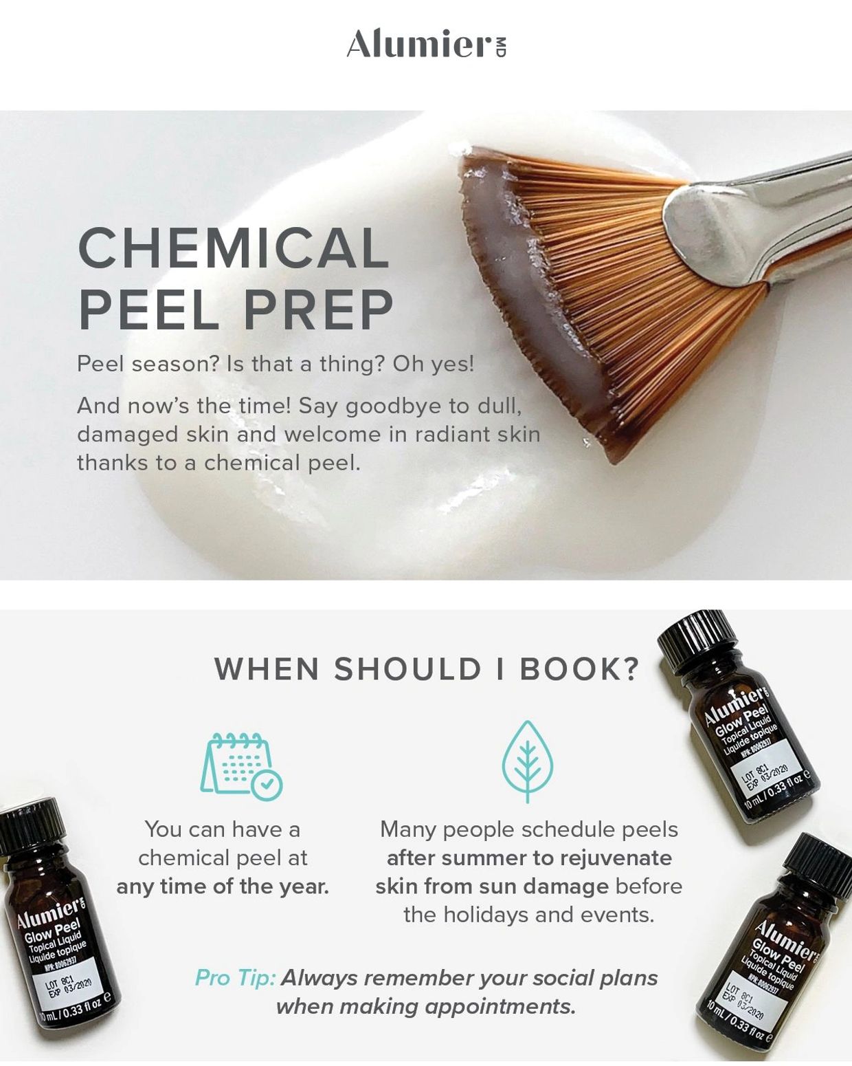 Chemical peel prep