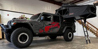 outlaw offroad huntsville overland overlanding toyota jeep camping off grid roof top tent fridge