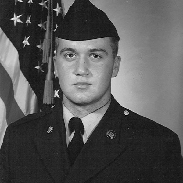 Picture of Jason Webb at Army basic training, at Fort Jackson, South Carolina, 1995.