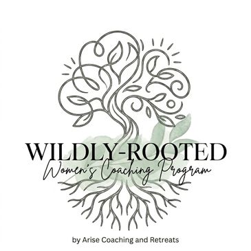 Logo of Wildly-Rooted Women's Coaching Program with a stylized tree and roots.