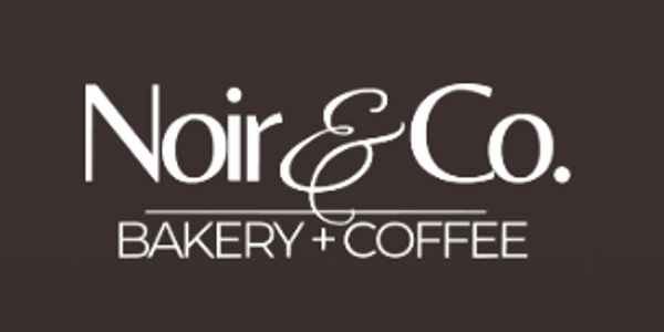 Logo of Noir &amp; Co. Bakery and Coffee shop.