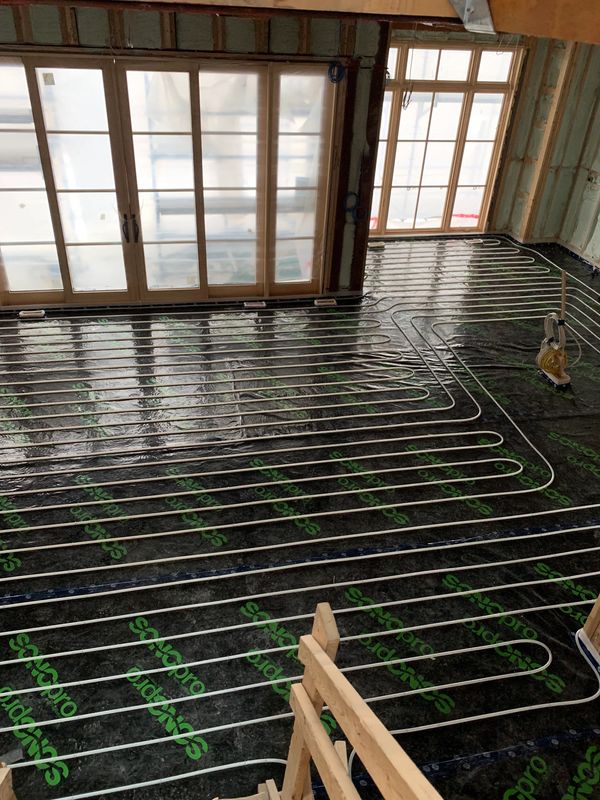 Hydronic heating system, heated floors, infloor radiant heat, snowmelt Toronto HVAC GTA York Region