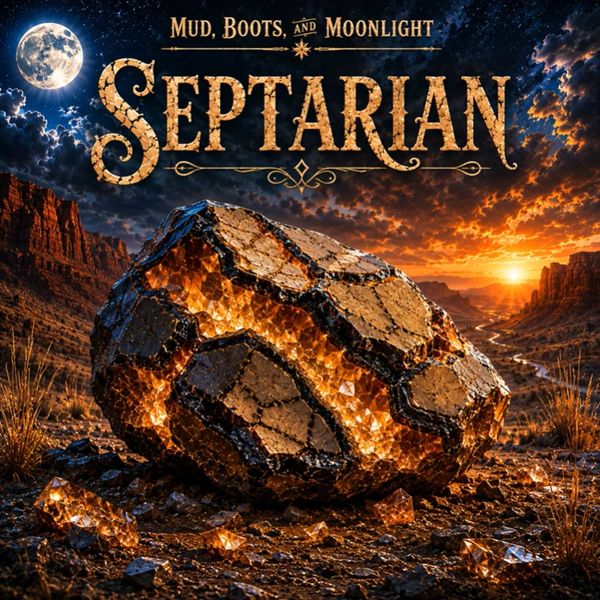A Country Music Album Cover - Septarian - Mud Boots and Moonlight - 