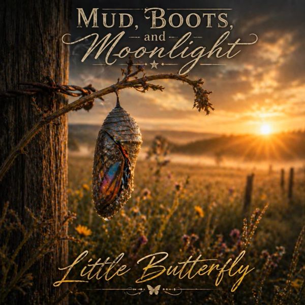 Country Music Album Cover - Little Butterfly - Mud, Boots, and Moonlight