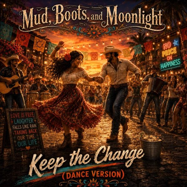 Country Salsa Keep the Change Mud Boots and moonlight, anti- consumerism song