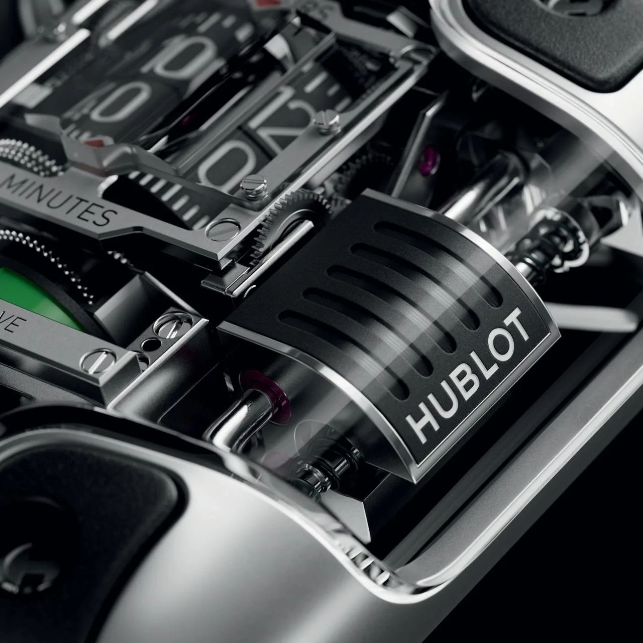 Hublot Ferrari watch case in carbon fiber and ceramic