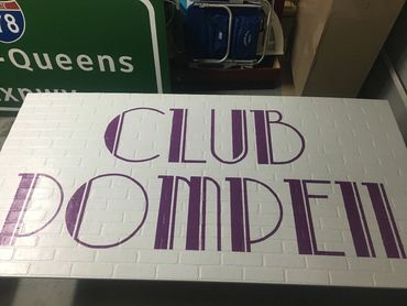 Pompeii Club Sign - Sweet Charity
