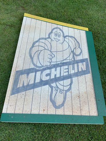 Distressed Michelin Sign - Bull Durham: A New Musical