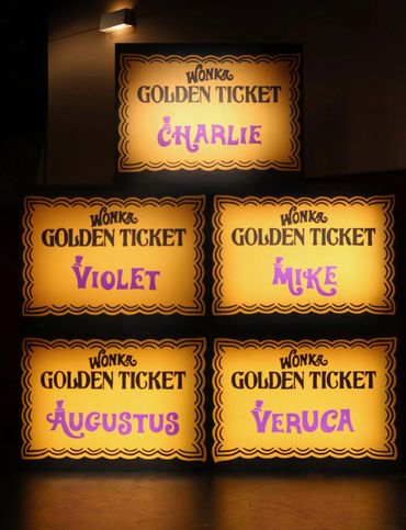 Golden Ticket Wall - Willy Wonka JR