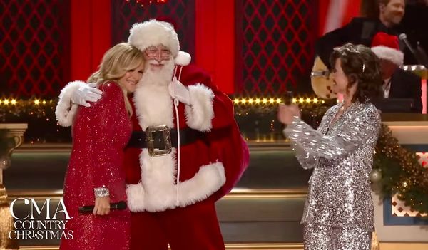 Nashville Santa Claus on the CMA Country Christmas 2024 with Amy Grant & Trisha Yearwood Santa Claus