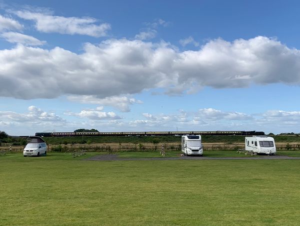 Worcestershire camping site with caravans