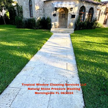 Tropical Window Cleaning Services LLC
Natural Stone Pressure Washing 
Morningside FL 06/2024