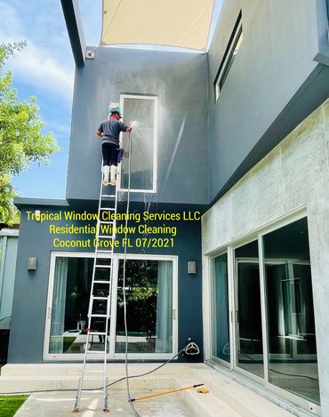 Coconut Grove FL Residential Window Cleaning 07/2021